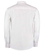 Kustom Kit Long Sleeve Tailored Mandarin Collar Shirt