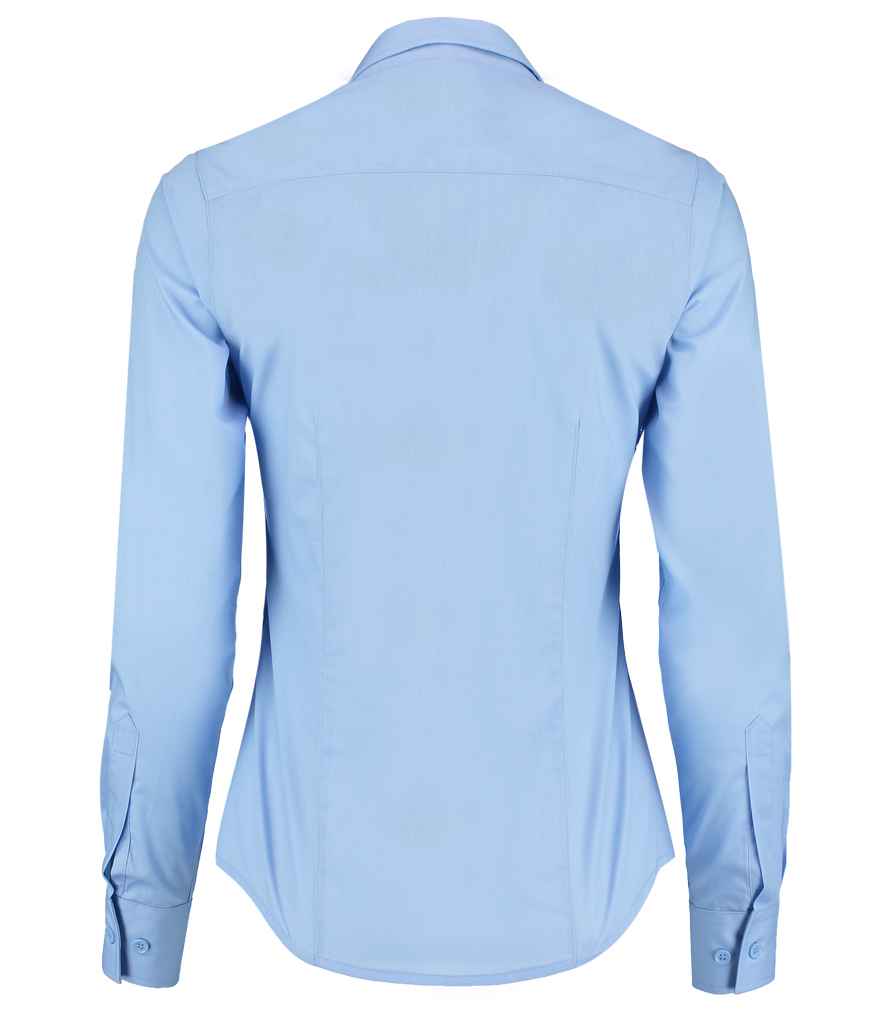Kustom Kit Ladies Long Sleeve Tailored Poplin Shirt