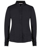 Kustom Kit Ladies Long Sleeve Tailored Mandarin Collar Shirt