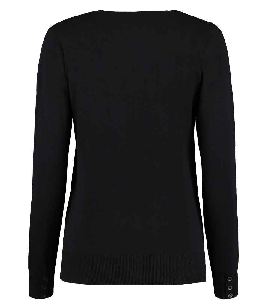 Kustom Kit Ladies Arundel Cotton Acrylic V Neck Cardigan Knitwear for Women