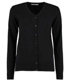 Kustom Kit Ladies Arundel Cotton Acrylic V Neck Cardigan Knitwear for Women