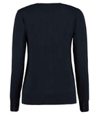 Kustom Kit Ladies Arundel Cotton Acrylic V Neck Cardigan Knitwear for Women