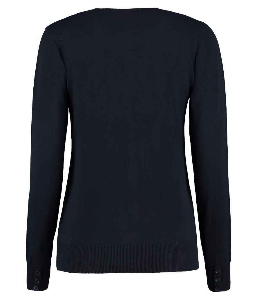 Kustom Kit Ladies Arundel Cotton Acrylic V Neck Cardigan Knitwear for Women