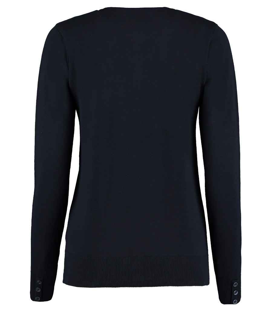 Kustom Kit Ladies Arundel Round Neck Cardigan - Classic Style for Everyday Wear