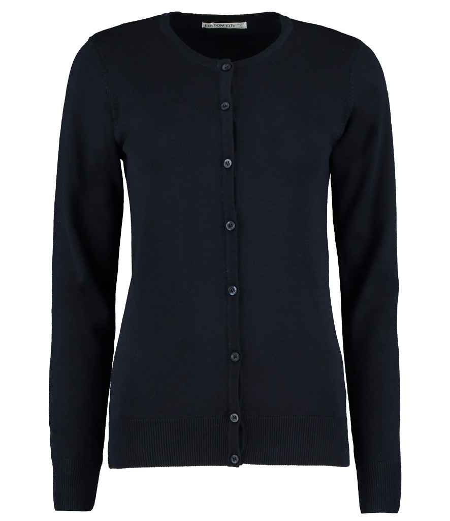 Kustom Kit Ladies Arundel Round Neck Cardigan - Classic Style for Everyday Wear