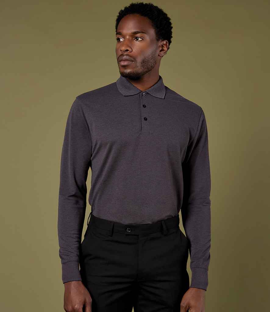 Kustom Kit Long Sleeve Poly/Cotton Piqué Polo Shirt