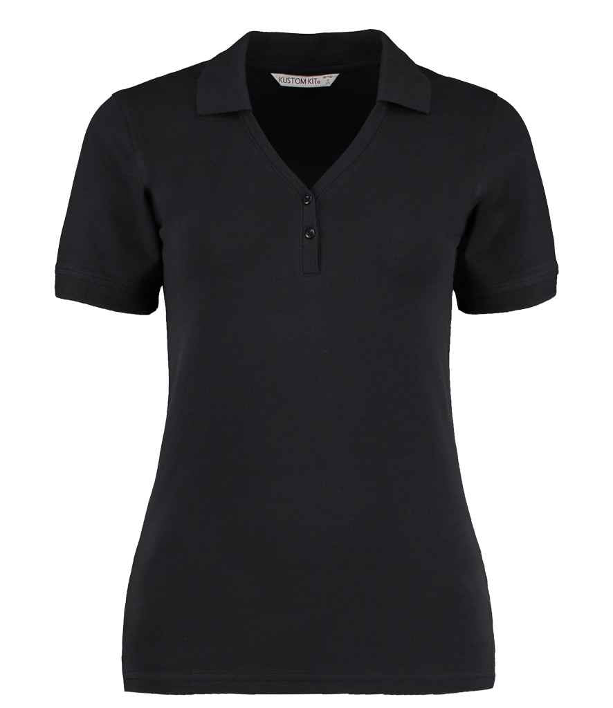 Kustom Kit Sophia Comfortec® V Neck Polo Shirt with Comfort Fabric Technology