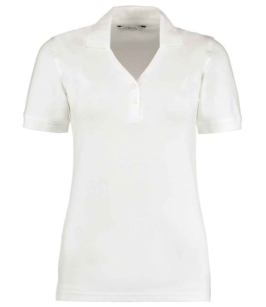 Kustom Kit Sophia Comfortec® V Neck Polo Shirt with Comfort Fabric Technology