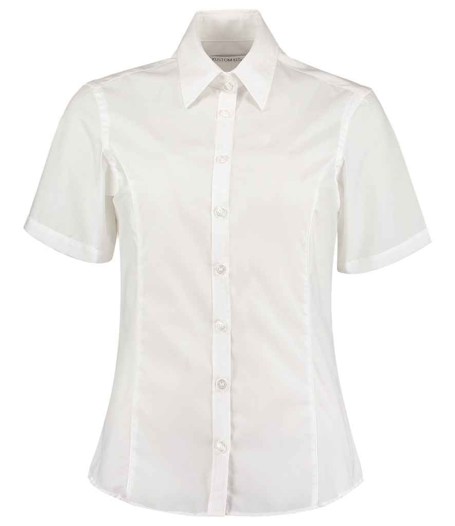 Kustom Kit Ladies Short Sleeve Tailored Business Shirt – Professional and Stylish Design