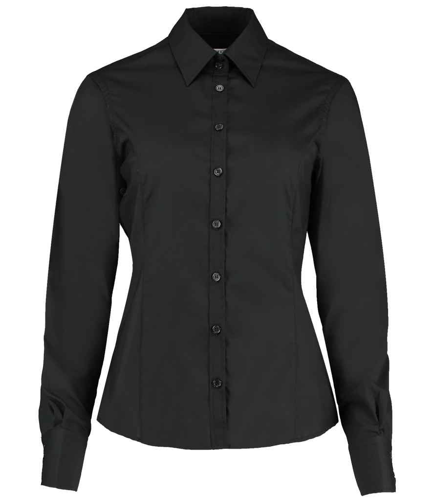 Kustom Kit Ladies Long Sleeve Tailored Business Shirt with Classic Fit and Stylish Design