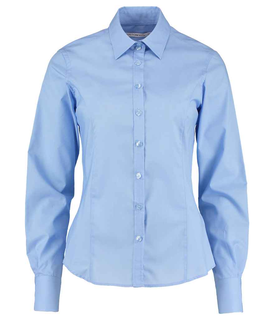 Kustom Kit Ladies Long Sleeve Tailored Business Shirt with Classic Fit and Stylish Design