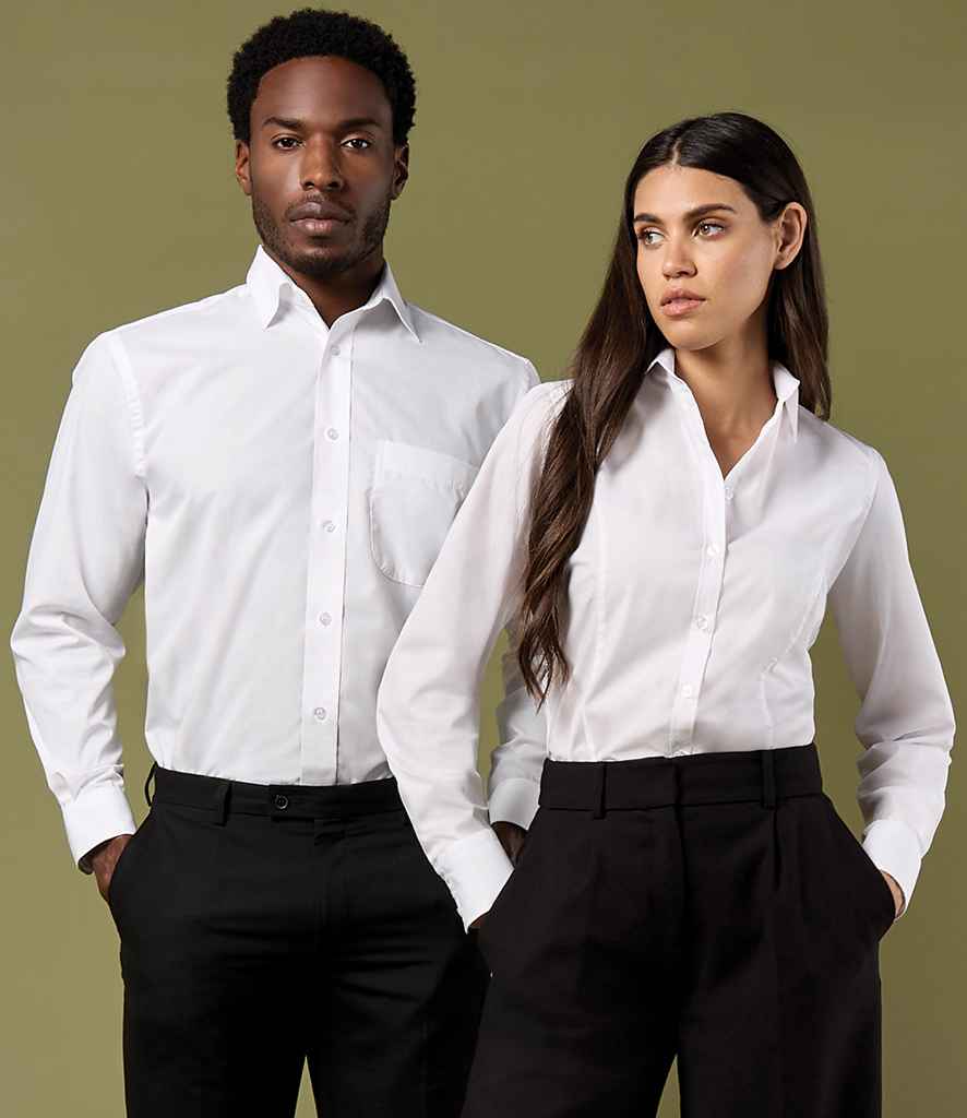Kustom Kit Ladies Long Sleeve Tailored Business Shirt with Classic Fit and Stylish Design