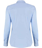 Kustom Kit Ladies Long Sleeve Tailored Stretch Oxford Shirt with Classic Fit