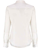 Kustom Kit Ladies Long Sleeve Tailored Stretch Oxford Shirt with Classic Fit
