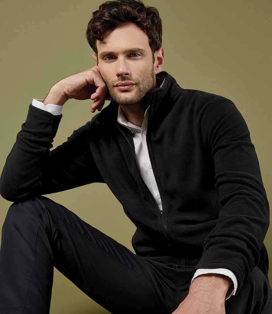 Kustom Kit Corporate Micro Fleece Jacket with Zip Front and Side Pockets for Workwear