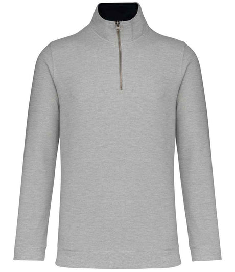 KB206 Heather Grey/Navy Front