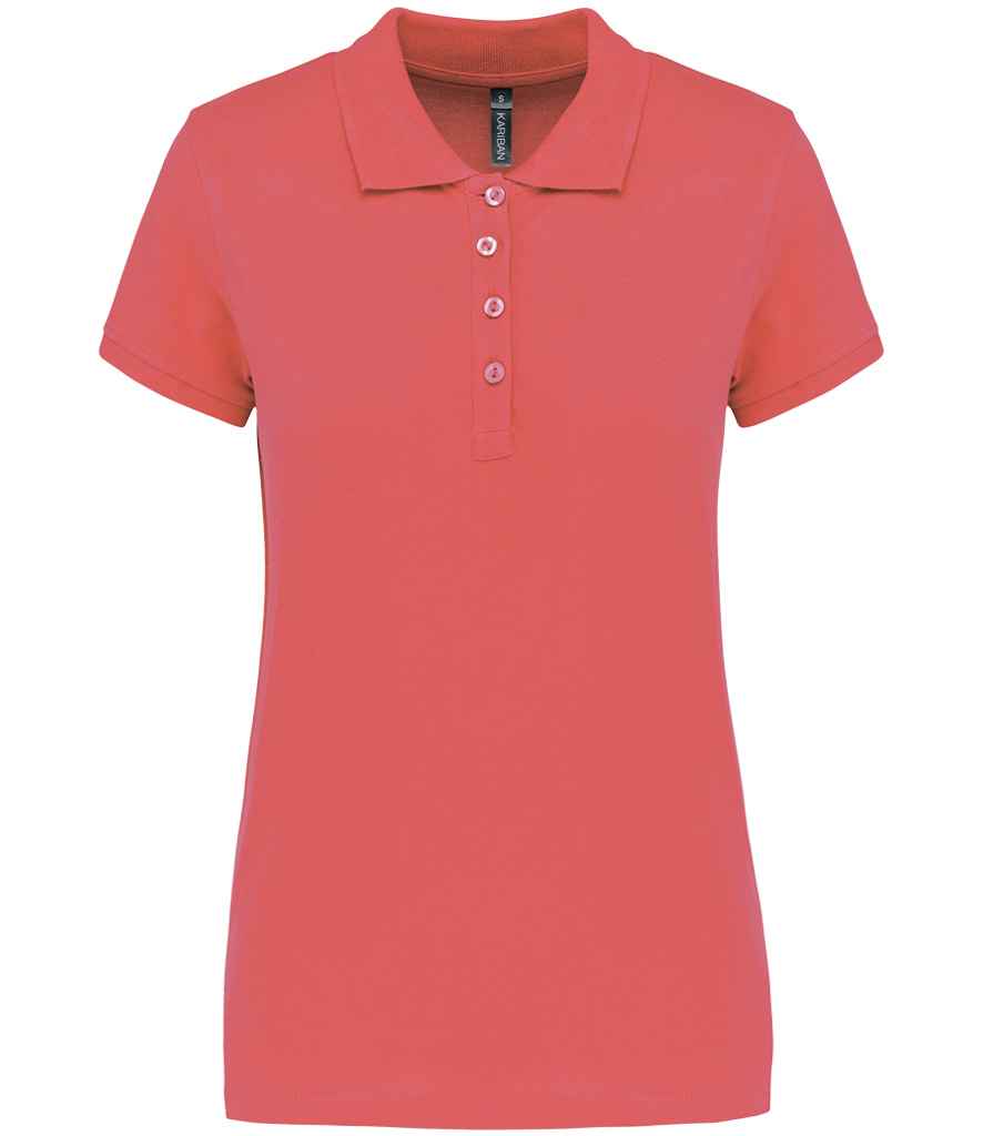 Kariban Ladies Short Sleeve Piqué Polo Shirt in a Range of Vibrant Colours