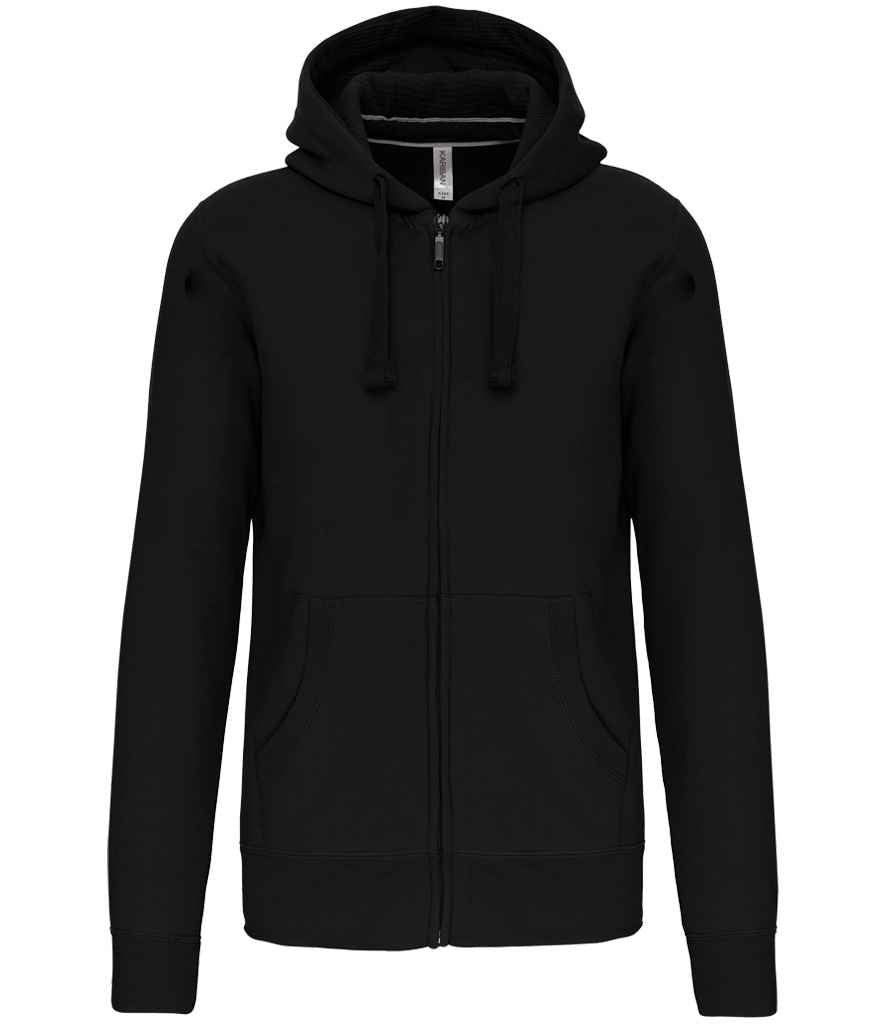 Kariban Full Zip Hooded Sweatshirt with Front Pockets and Adjustable Drawstring Hood