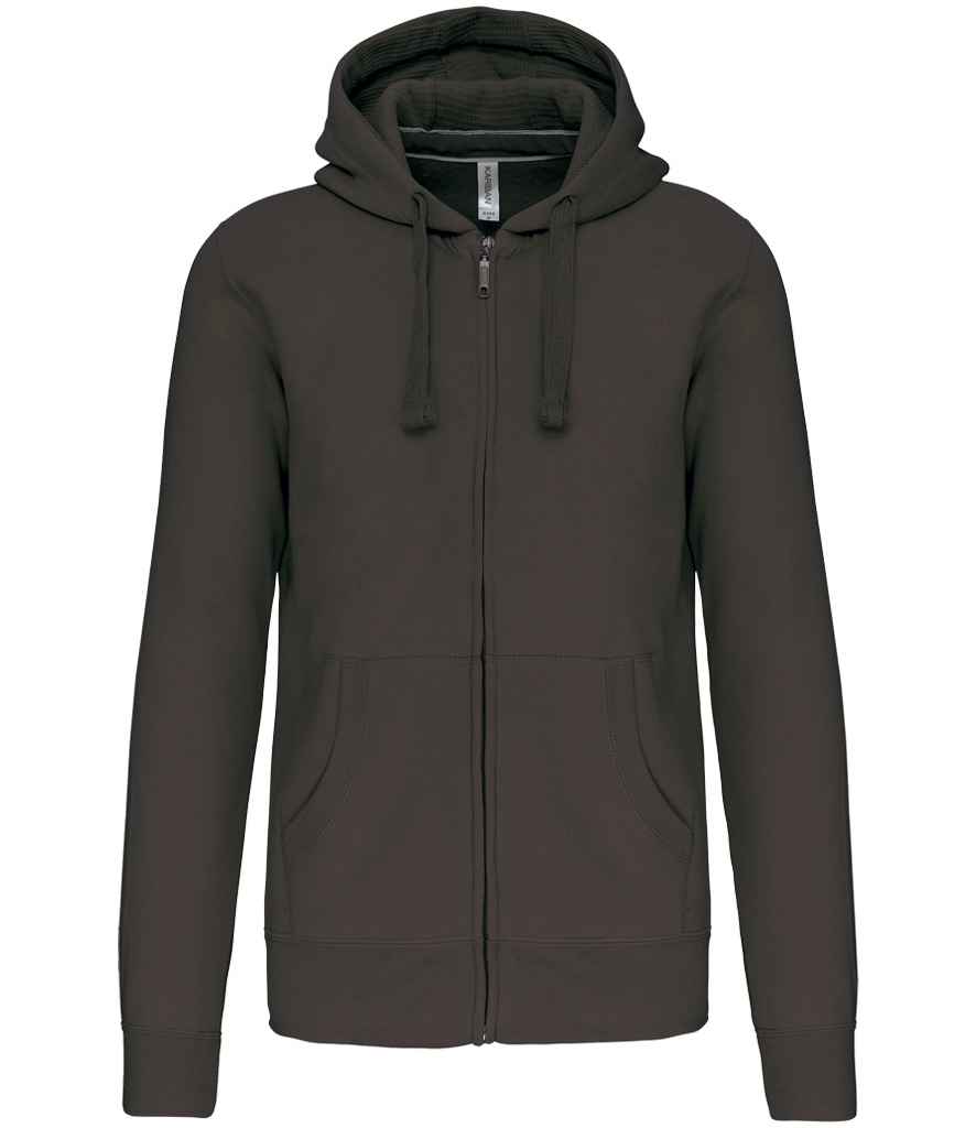Kariban Full Zip Hooded Sweatshirt with Front Pockets and Adjustable Drawstring Hood