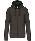 Kariban Full Zip Hooded Sweatshirt with Front Pockets and Adjustable Drawstring Hood