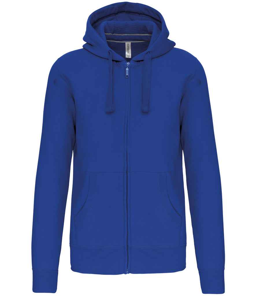 Kariban Full Zip Hooded Sweatshirt with Front Pockets and Adjustable Drawstring Hood