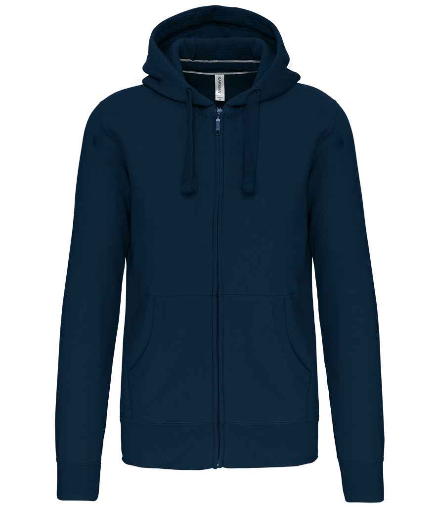 Kariban Full Zip Hooded Sweatshirt with Front Pockets and Adjustable Drawstring Hood