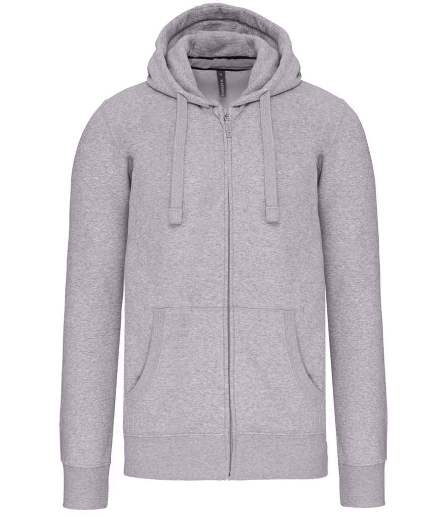 Kariban Full Zip Hooded Sweatshirt with Front Pockets and Adjustable Drawstring Hood