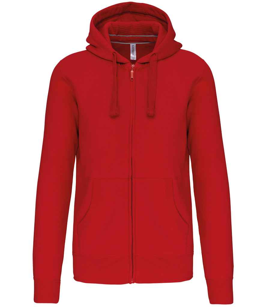 Kariban Full Zip Hooded Sweatshirt with Front Pockets and Adjustable Drawstring Hood