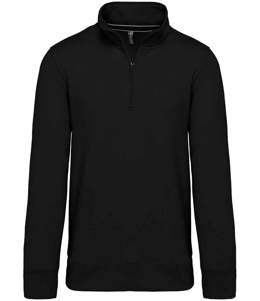 Kariban Zip Neck Sweatshirt – Classic Casual Pullover with Front Zip and Soft Fabric
