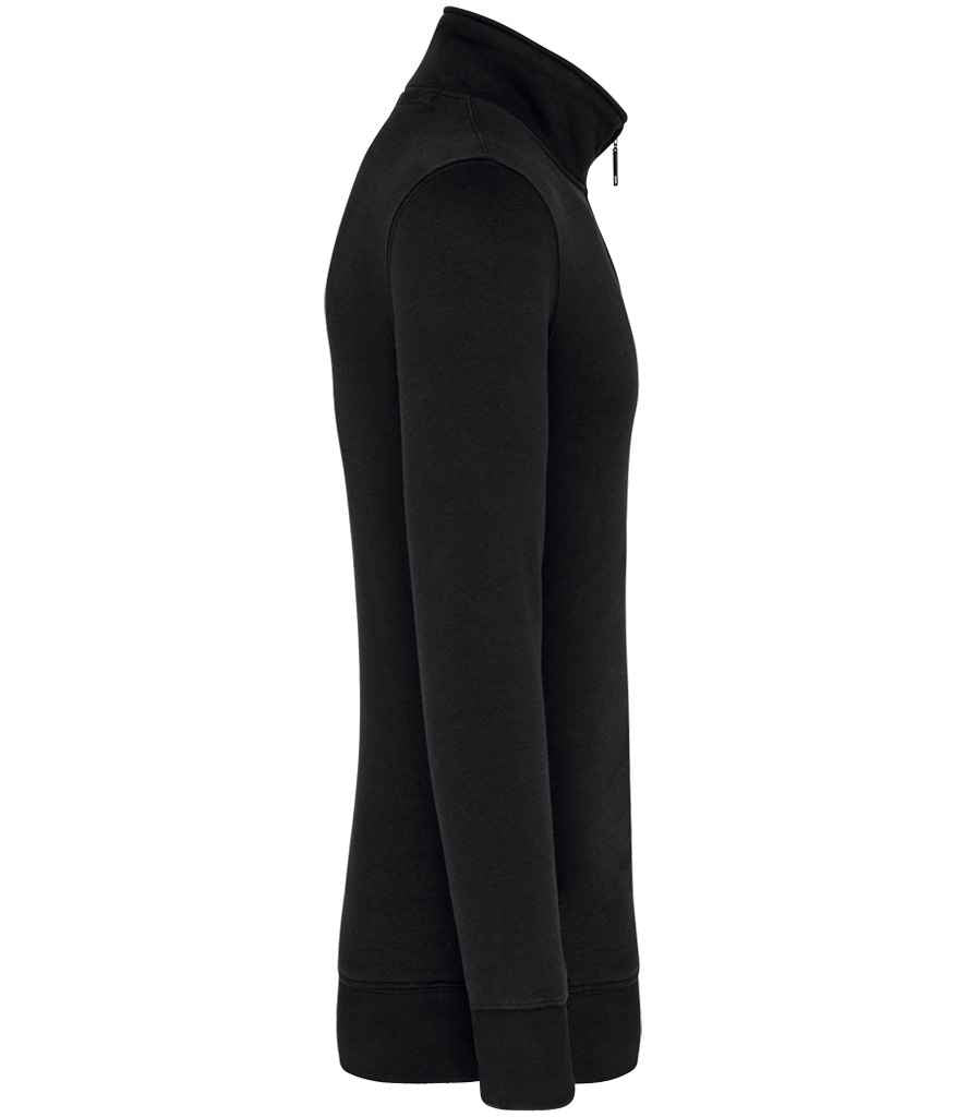 Kariban Zip Neck Sweatshirt – Classic Casual Pullover with Front Zip and Soft Fabric