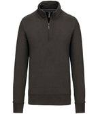 Kariban Zip Neck Sweatshirt – Classic Casual Pullover with Front Zip and Soft Fabric