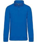 Kariban Zip Neck Sweatshirt – Classic Casual Pullover with Front Zip and Soft Fabric