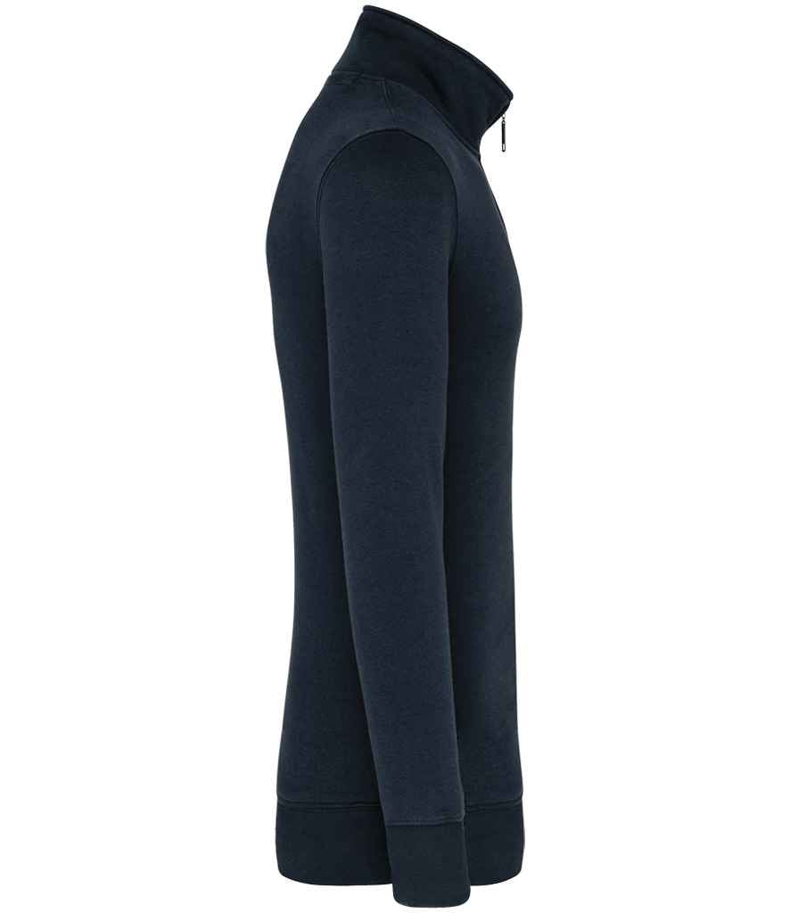 Kariban Zip Neck Sweatshirt – Classic Casual Pullover with Front Zip and Soft Fabric