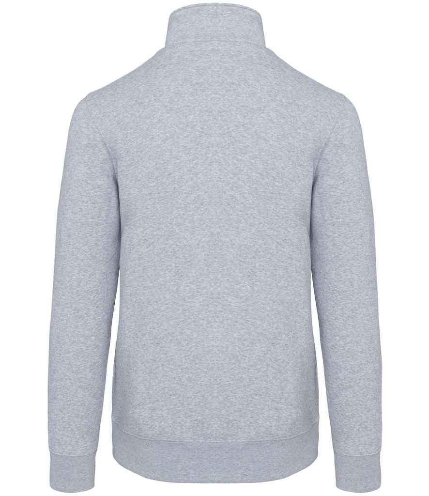 Kariban Zip Neck Sweatshirt – Classic Casual Pullover with Front Zip and Soft Fabric