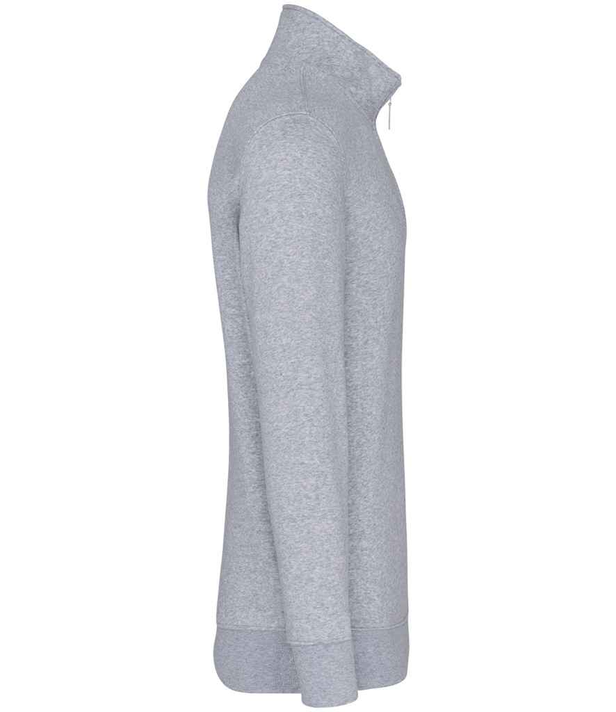 Kariban Zip Neck Sweatshirt – Classic Casual Pullover with Front Zip and Soft Fabric