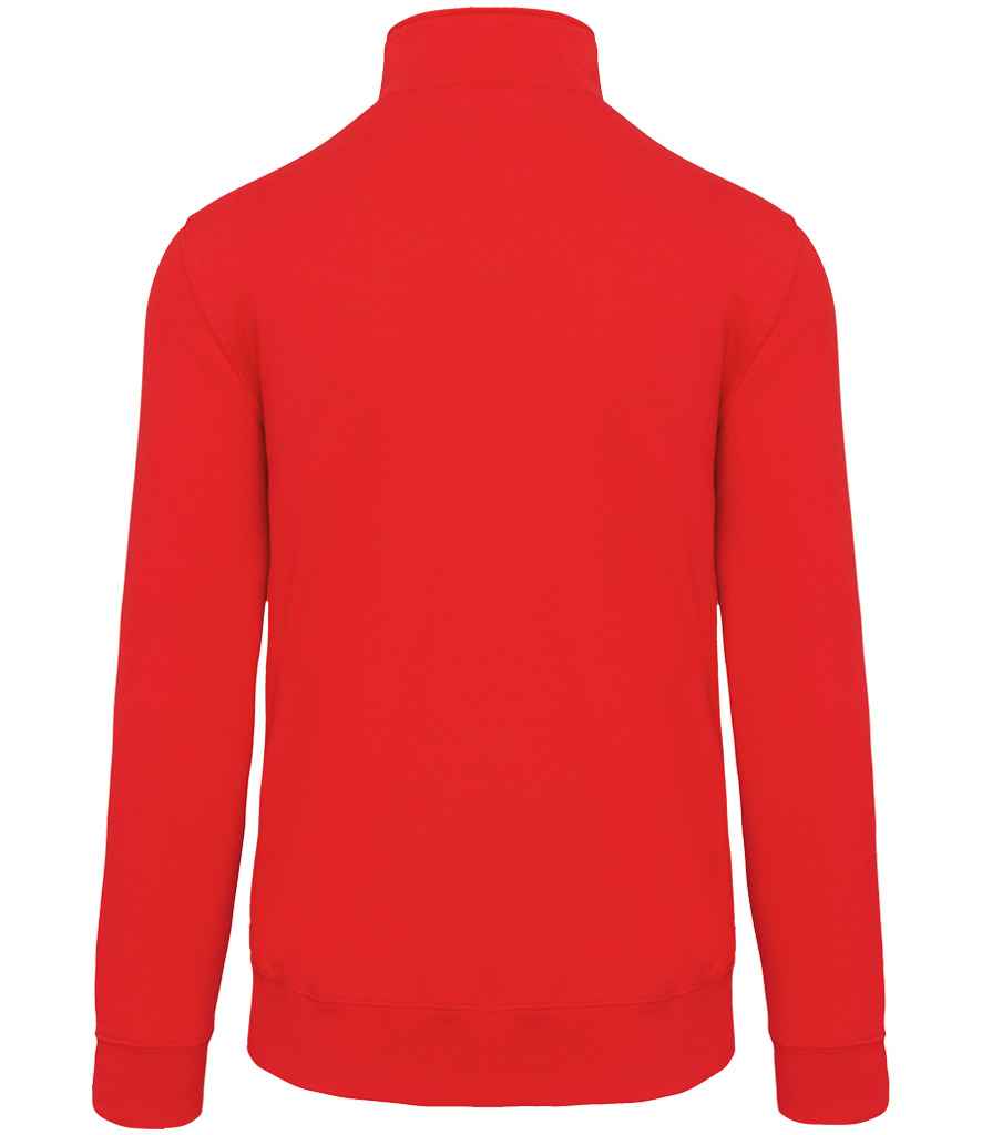 Kariban Zip Neck Sweatshirt – Classic Casual Pullover with Front Zip and Soft Fabric