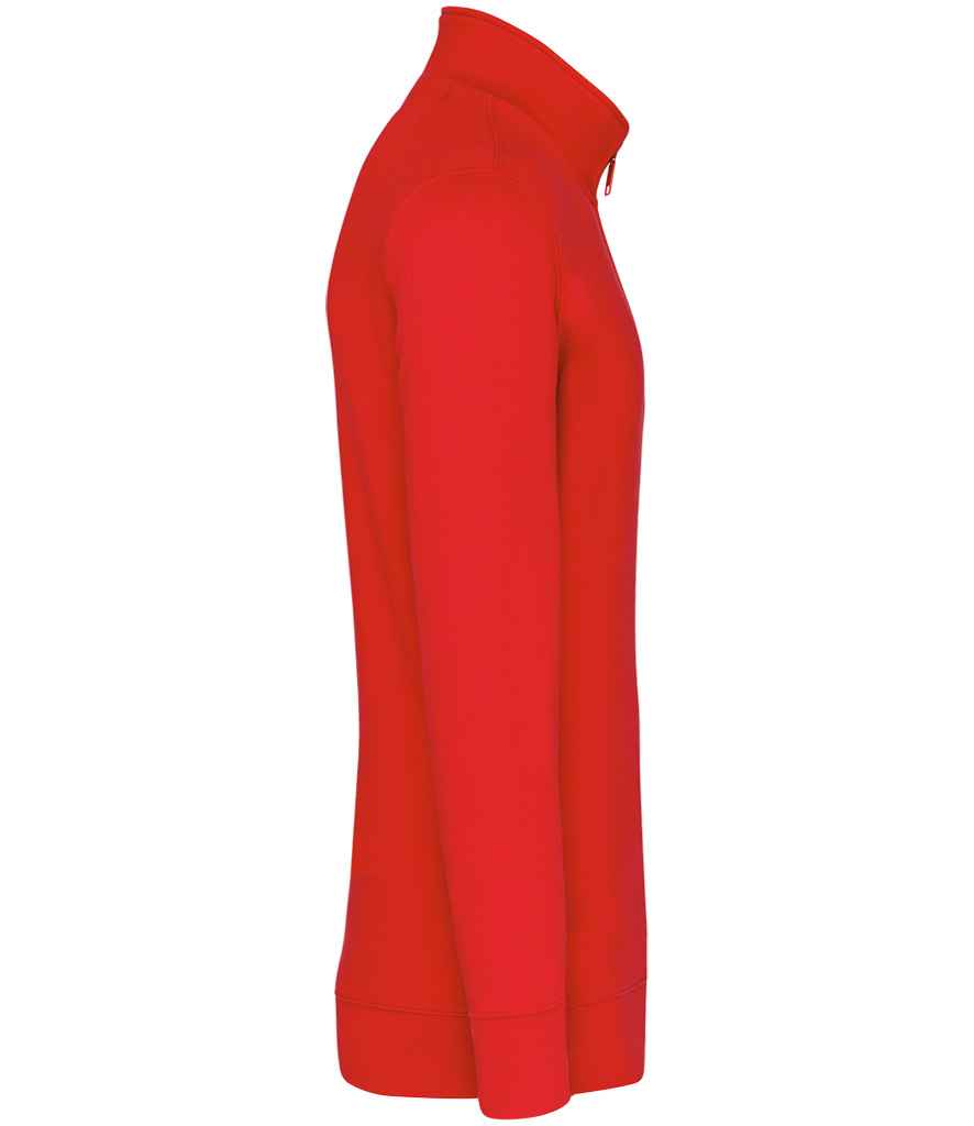 Kariban Zip Neck Sweatshirt – Classic Casual Pullover with Front Zip and Soft Fabric