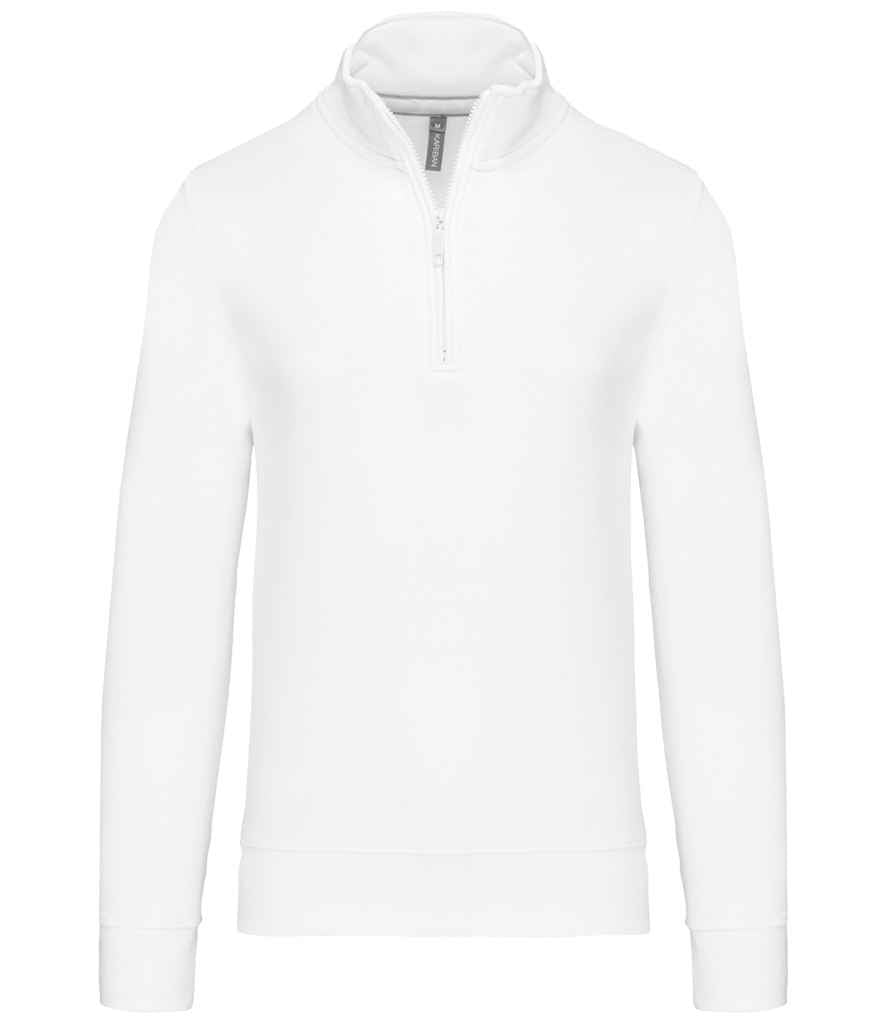 Kariban Zip Neck Sweatshirt – Classic Casual Pullover with Front Zip and Soft Fabric