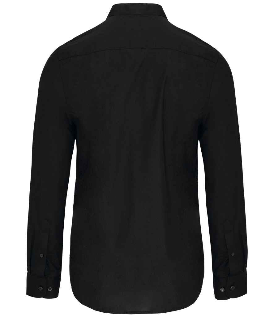 Kariban Long Sleeve Mandarin Collar Shirt with Classic Tailored Fit for Men and Women