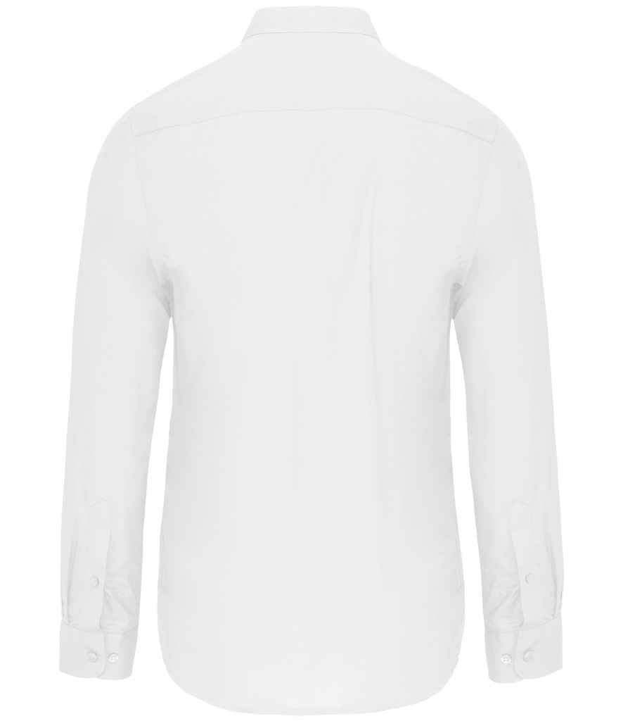 Kariban Long Sleeve Mandarin Collar Shirt with Classic Tailored Fit for Men and Women