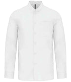 Kariban Long Sleeve Mandarin Collar Shirt with Classic Tailored Fit for Men and Women