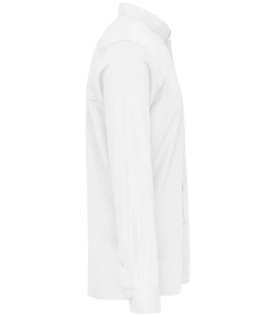 Kariban Long Sleeve Mandarin Collar Shirt with Classic Tailored Fit for Men and Women