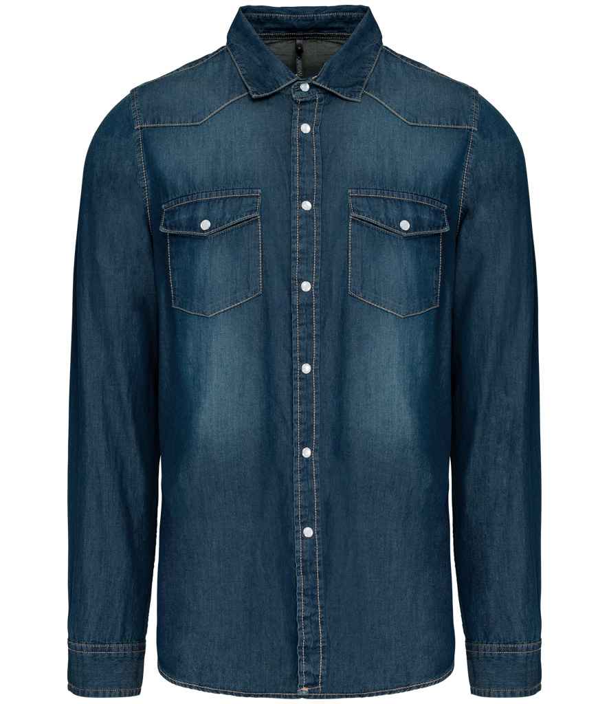 Kariban Long Sleeve Denim Shirt | Blue Jean