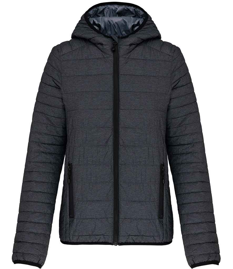 Kariban Ladies Lightweight Hooded Padded Jacket with Warm Insulation and Stylish Design