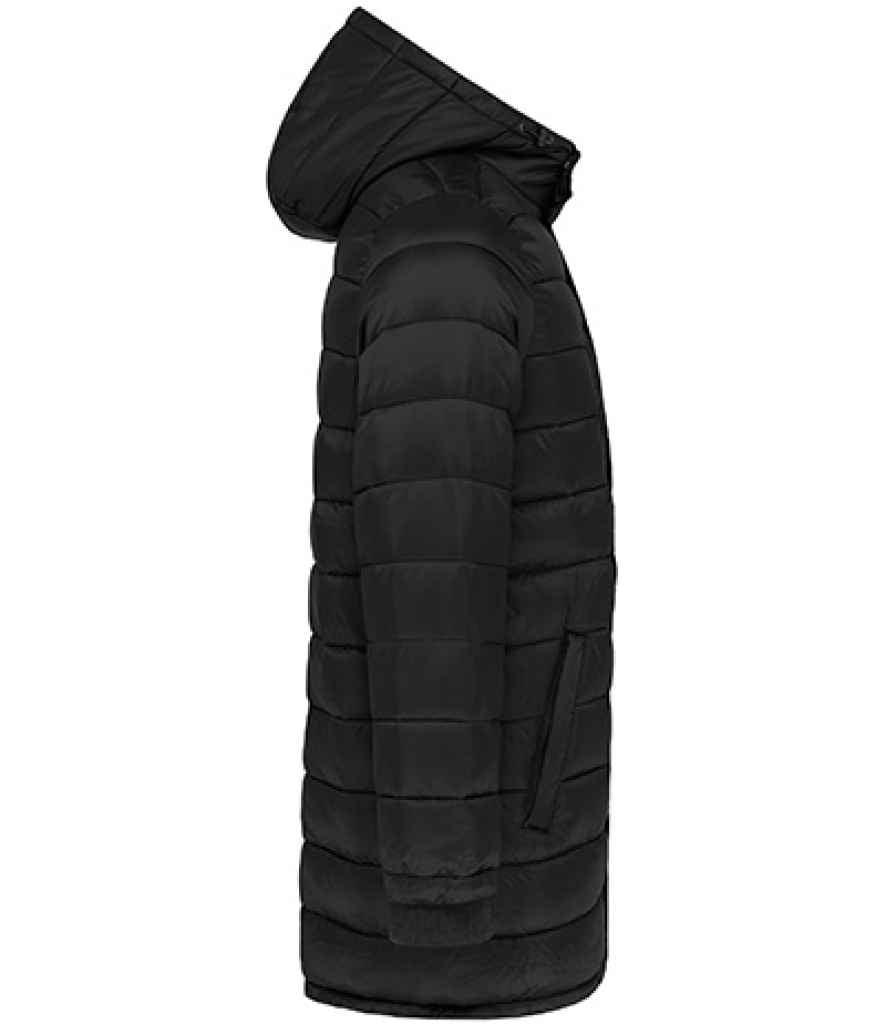 Kariban Lightweight Long Padded Parka Jacket for Comfortable Warmth and Style