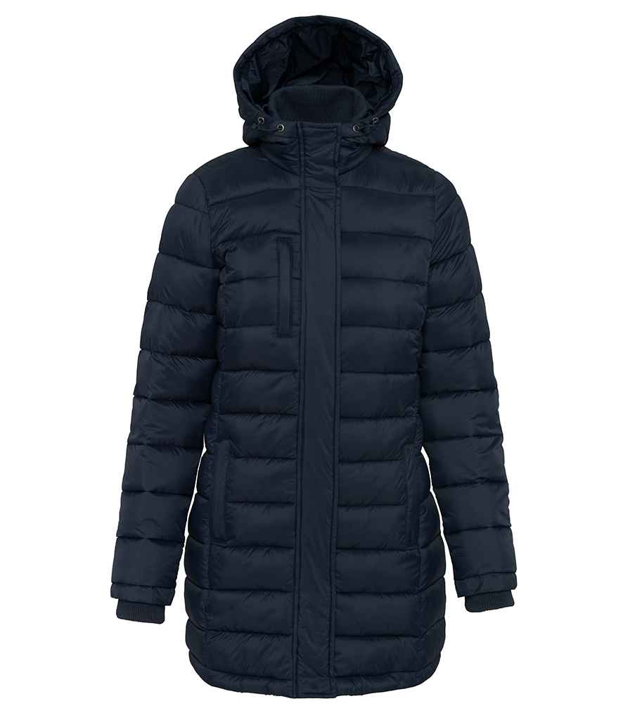 Kariban Ladies Lightweight Long Padded Parka Jacket – Stylish and Warm Outerwear