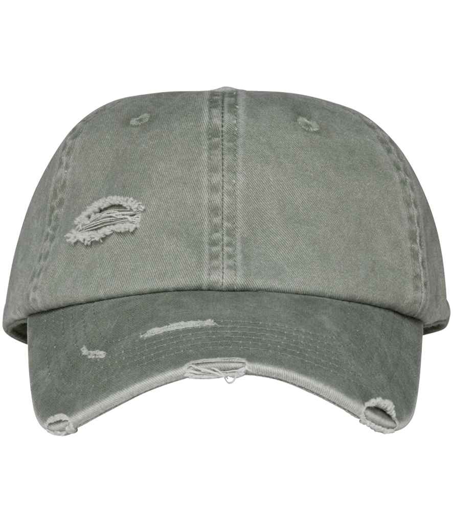 Native Spirit Washed Destroy Cap with Distressed Detailing and Vintage Style Finish