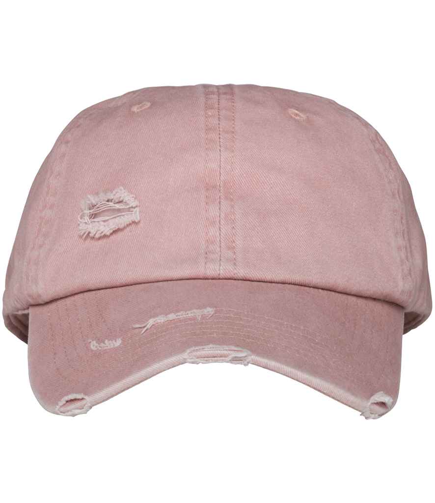 Native Spirit Washed Destroy Cap with Distressed Detailing and Vintage Style Finish