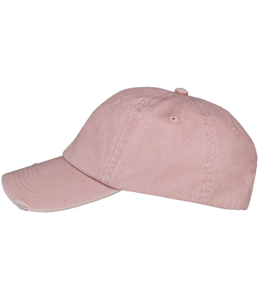 Native Spirit Washed Destroy Cap with Distressed Detailing and Vintage Style Finish