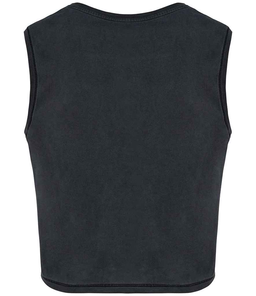 Native Spirit Ladies Cropped Tank Top in Washed Soft Fabric with Casual Comfort Fit
